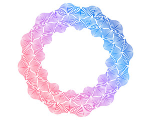 Aufkleber - Vibrant geometric circular pattern with gradient colors—perfect for cosmetics, fashion, textile design, tech branding, wellness. Ideal for backgrounds, packaging, digital art, Background JPG