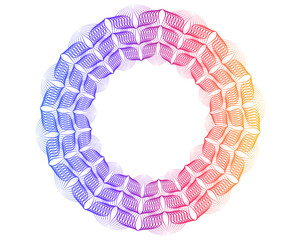 Aufkleber - Vibrant geometric circular pattern with gradient colors—perfect for cosmetics, fashion, textile design, tech branding, wellness. Ideal for backgrounds, packaging, digital art, Background JPG