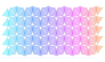 Poster - Wavy lines pattern with vibrant gradient colors—ideal for cosmetics, fashion, textile design, technology and wellness, yoga, medical.  Perfect for digital art, packaging, marketing. Background JPG 