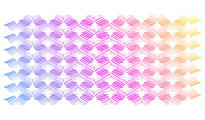 Poster - Wavy lines pattern with vibrant gradient colors—ideal for cosmetics, fashion, textile design, technology and wellness, yoga, medical.  Perfect for digital art, packaging, marketing. Background JPG 