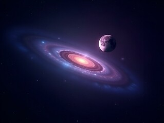 realistic planetary background outer space galaxy sky nebula imagine stars moonlight fantasy astrono