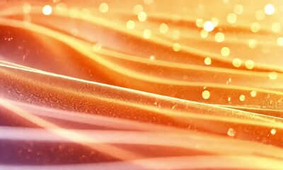 Poster - Abstract golden waves