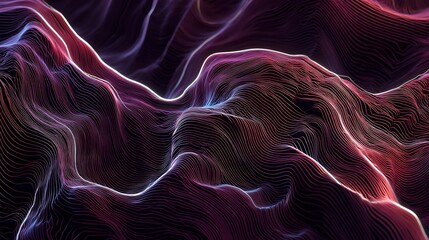 Poster - Abstract Purple and Red Swirling Lines Background Texture Design for Digital Art Projects and Web Designs