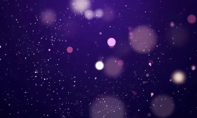 Fototapete - Abstract digital wave of glowing particles and energy flows in a dark blue background.