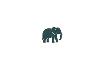 Poster - Elegant Elephant Logo Design a perfect scalable graphic for branding projects needing a strong and memorable animal symbol ideal for corporate identity or website design.