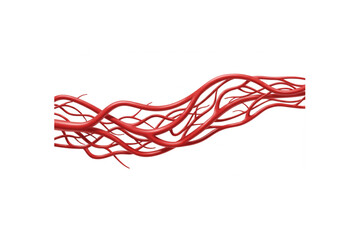 Poster - Elegant Red Branch Design Perfect for Branding Logos and Abstract Art Projects offering Scalable Graphic Resources