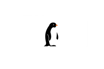 Poster - Adorable Penguin Design Perfect for Branding Logos and Cute Icons Scalable for Any Project Needs