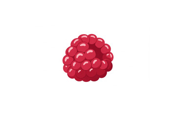 Poster - A vibrant red raspberry design perfect for food branding logos icons and cute illustrations adding a sweet touch to your projects