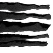 © SK Stock - Abstract black ripped paper texture isolated on transparent background