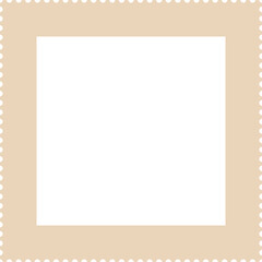 Poster - Retro frame with scalloped edge, neutral color. Simple, versatile design. Perfect for backgrounds, invitations, scrapbooking, crafts and graphic elements.