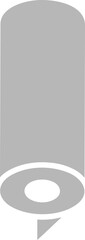Poster - Simple yet striking grey graphic of a pencil or stylus.  Represents creativity, design, writing, or technology.
