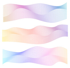 Poster - abstract blue wave background