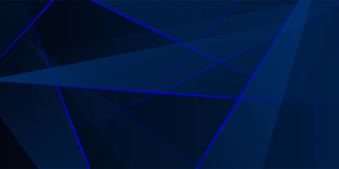 Poster - Abstract futuristic dark blue background with light and shadow. Eps10 vector