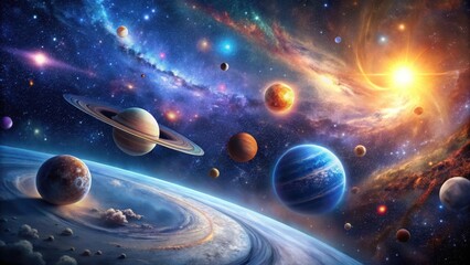 Wall Mural - A stunning celestial scene with stars