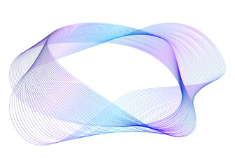 Poster - Abstract fluid wave design with gradient lines in blue, pink, orange—ideal for cosmetics, fashion, textile patterns, technology branding, and wellness. Perfect for modern marketing, packaging, digital
