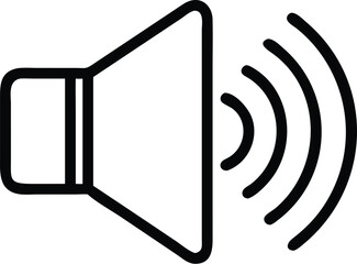Poster - Audio player icon silhouette