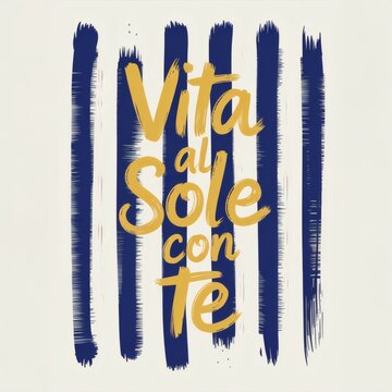 Vibrant Coastal Dreams: Vita al Sole con Te in Brushstroke Elegance