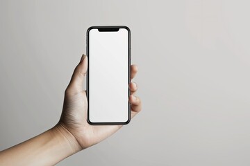 Poster - High Quality Visual of Smartphone Mockup in a Hand