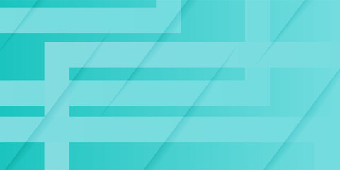 Poster - Bright colorful abstract geometric background with green turquoise gradient color combination. Simple arrow pattern color lines on background. Eps10 vector