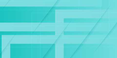 Poster - Bright colorful abstract geometric background with green turquoise gradient color combination. Simple arrow pattern color lines on background. Eps10 vector