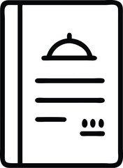 Poster - Menu icon silhouette isolated on transparent background