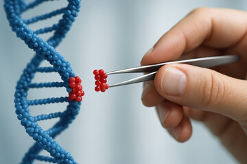 Poster - Innovation in genetic research drives progress as precise manipulation DNA components demonstrates scientific advancement