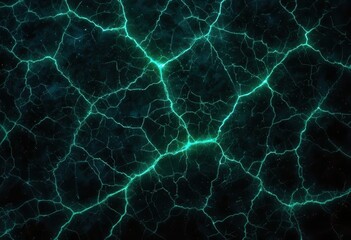 Fototapete - Stylized electric blue lightning across a dark background creating a visual effect