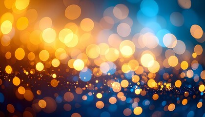 Poster - abstract background with bokeh lights