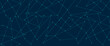 © Rayhan - Abstract global pattern geometric polygonal space background and network connections with bokeh points and lines. Abstract blue lines and dots connections, social network communication pattern.