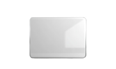 Leinwandbilder - A bright white rectangle a canvas waiting for creation on transparent background