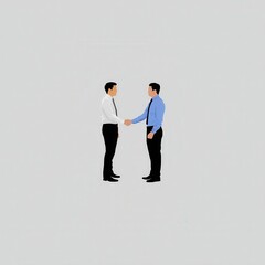 Poster - Two businessmen shaking hands.