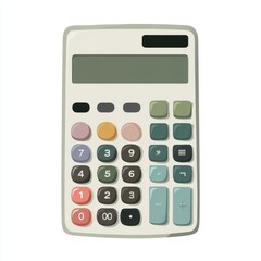 Poster - Colorful vintage calculator illustration.