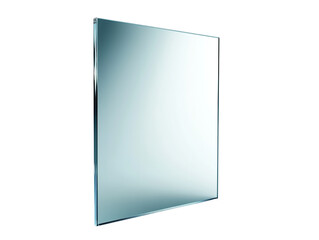 Leinwandbilder - A clear glass pane reflecting the future with sharp on transparent background