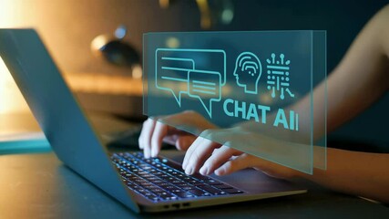 Poster - Explore the capabilities of a Chat Bot powered by Artificial Intelligence technology for seamless human interaction and efficient problem-solving in various applications.
