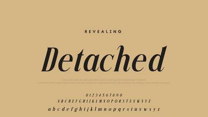 Aufkleber - Beauty Luxury font alphabet logo. Typography beautiful fashion elegant classic letters serif italic fonts decorative wedding vintage font. vector illustration.