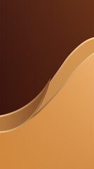 Wall Mural - Brown and gold gradient curved elegant luxury style background