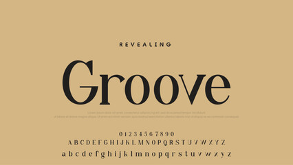 Aufkleber - Beauty Luxury font alphabet logo. Typography beautiful fashion elegant classic letters serif italic fonts decorative wedding vintage font. vector illustration.