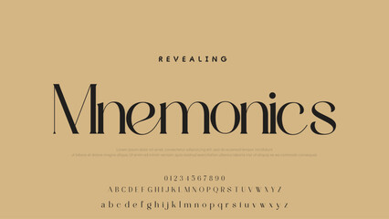 Aufkleber - Beauty Luxury font alphabet logo. Typography beautiful fashion elegant classic letters serif italic fonts decorative wedding vintage font. vector illustration.