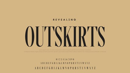 Aufkleber - Beauty Luxury font alphabet logo. Typography beautiful fashion elegant classic letters serif italic fonts decorative wedding vintage font. vector illustration.