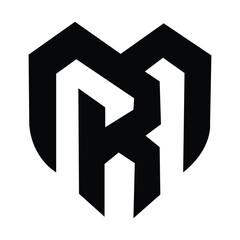 Poster - Letter MR modern Logo Design Vector