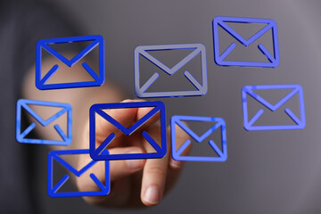 Leinwandbilder - Efficient email management.  Streamline your inbox, boost productivity, and improve communication.