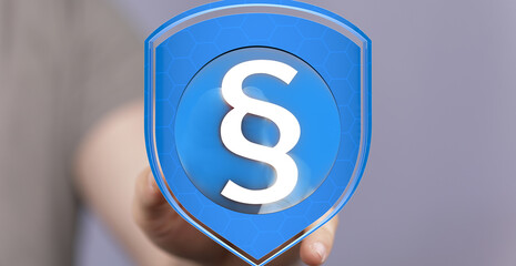 Poster - Secure your data with robust legal protection.  Cybersecurity and compliance solutions.