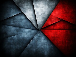 Poster - Abstract composition with geometrical shape, industrial texture and colors