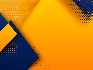 Poster - Dynamic geometric background with overlapping shapes and halftone patterns