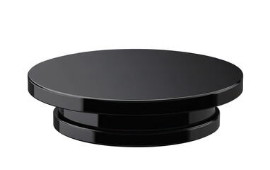 Leinwandbilder - A sleek minimalist modern platform perfect for showcasing luxury goods and product displays on transparent background