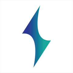 Poster - Lightning logo Electrical energy Flash or symbol of power The concept of speed fast fast fast Vector illustration