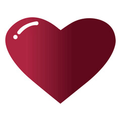 Poster - Lovely heart isolated