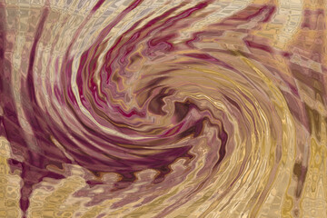Fototapete - Abstract swirling marble texture in burgundy and beige