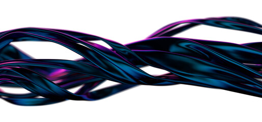 Fototapete - Blue wAbstract blue waves background.3d Rendering.aves texture for backgrounds
