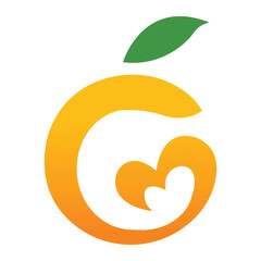 Poster - Orange logo icon Vector illustration
